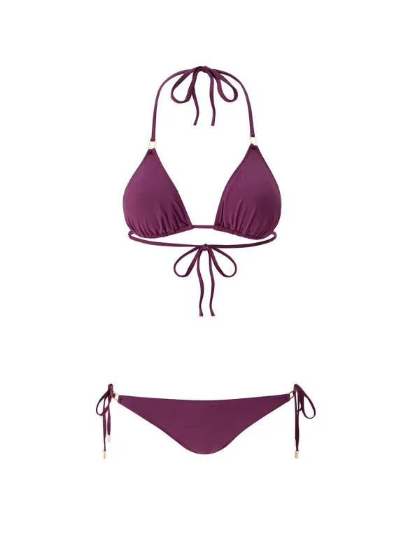 Cancun Bordeaux Bikini sold by Melissa Odabash