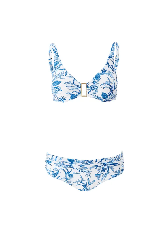 Bel Air Blue Leaf Bikini sold by Melissa Odabash