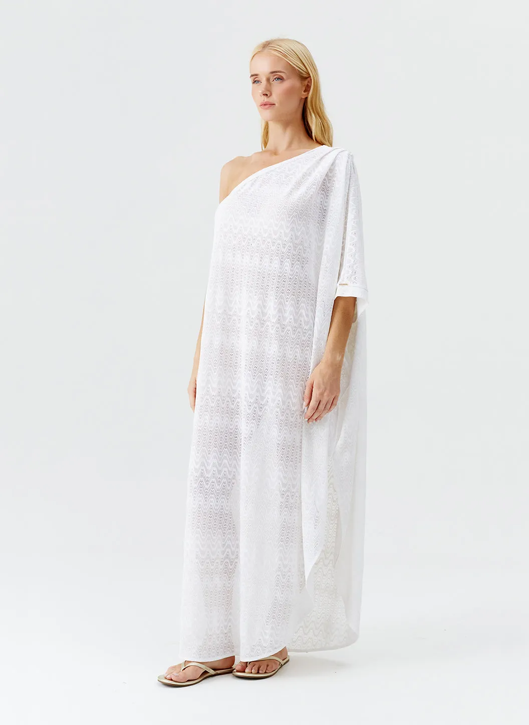 Savannah White Dress sold by Melissa Odabash product image thumbnail 3