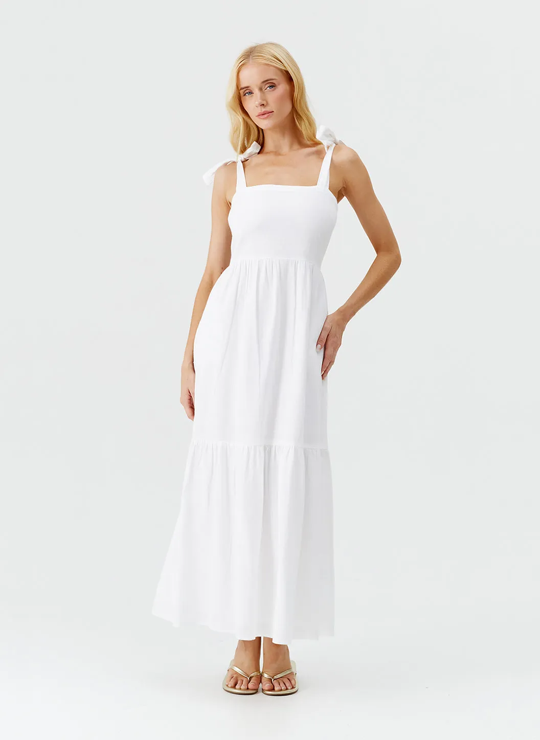 Posie White Dress sold by Melissa Odabash product image thumbnail 5