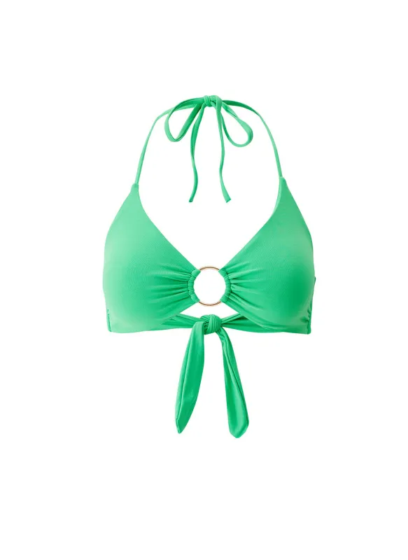 Hamburg Green Bikini Top sold by Melissa Odabash
