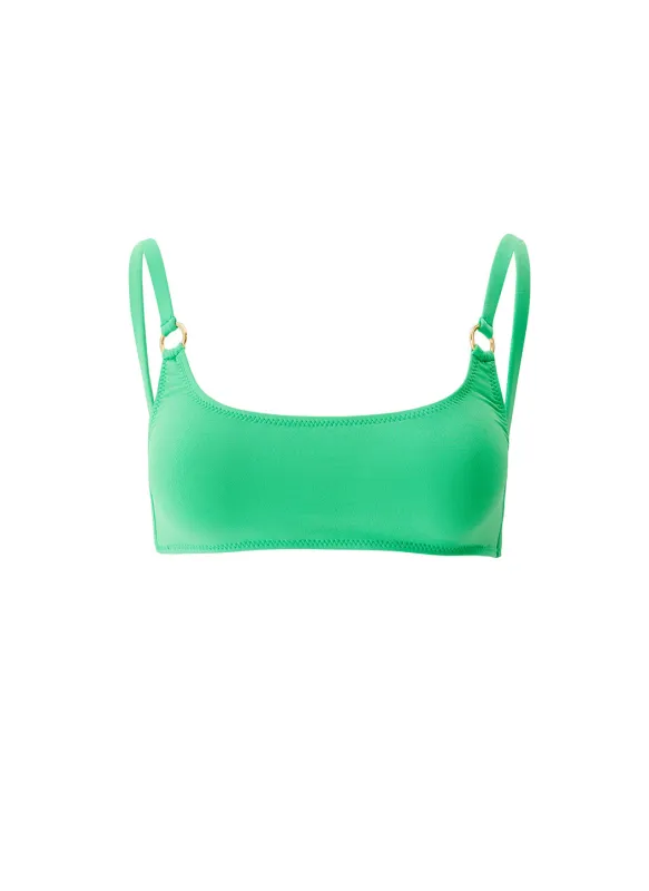 Bari Green Bikini Top sold by Melissa Odabash