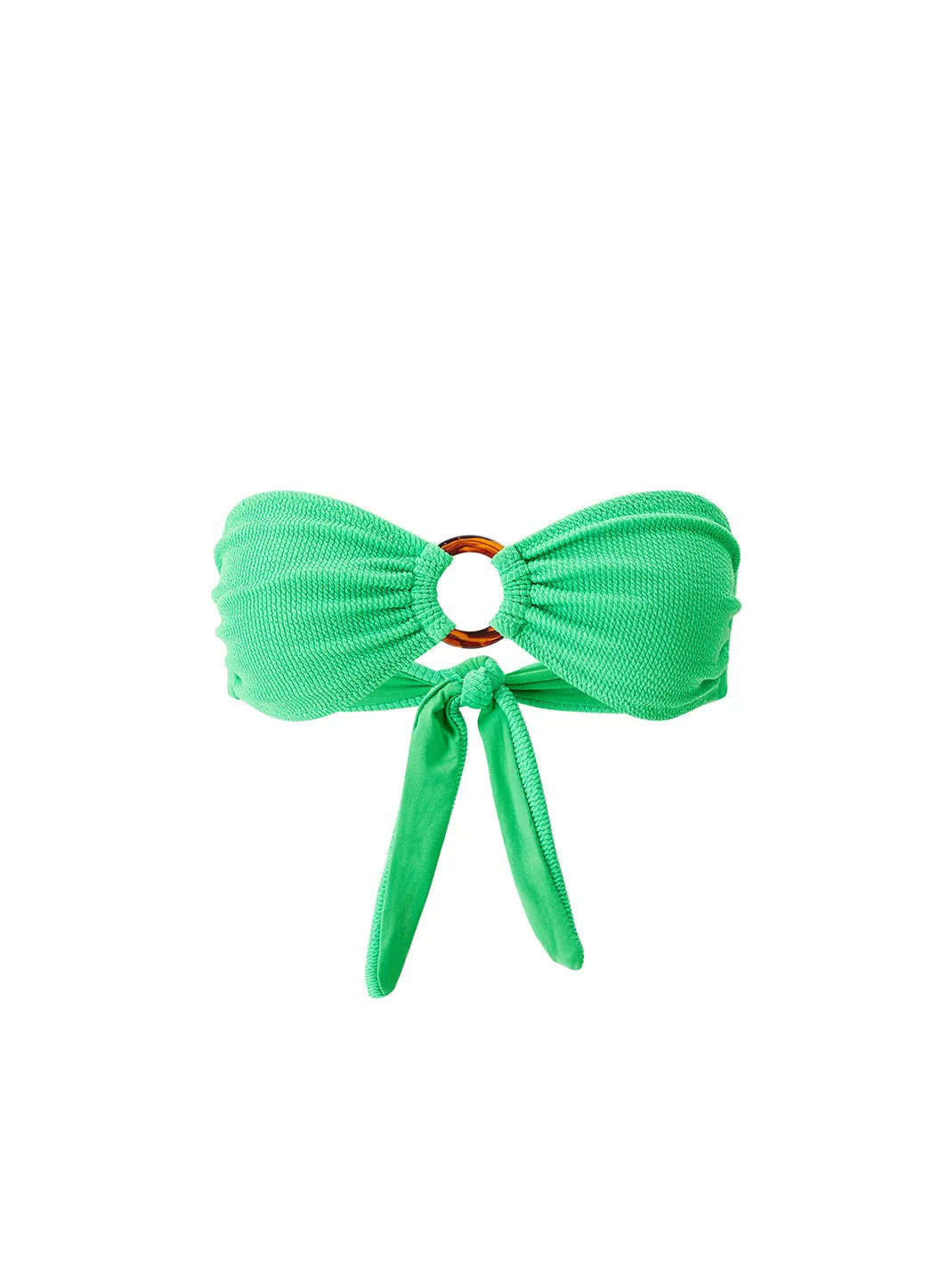 Belgium Green Ridges Bikini Top sold by Melissa Odabash