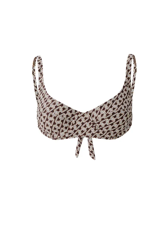 Exclusive Noto Chain  Bikini Top sold by Melissa Odabash
