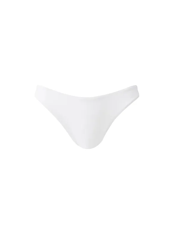 Exclusive Noto White Bikini Bottom sold by Melissa Odabash