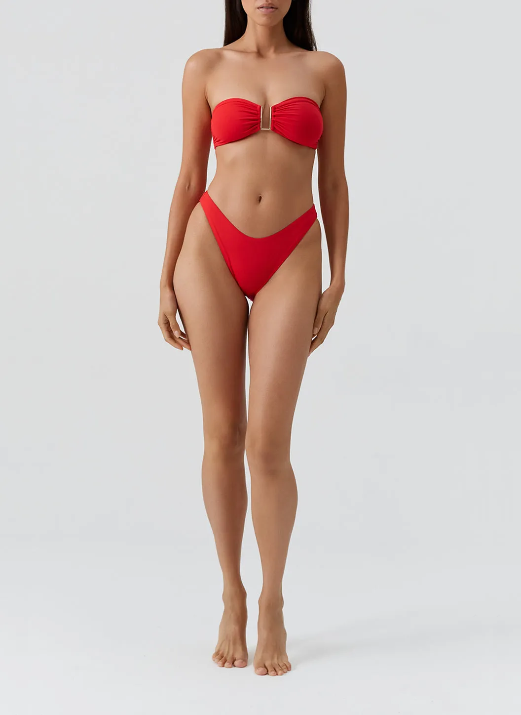 Exclusive Noto Red Bikini Bottom sold by Melissa Odabash product image thumbnail 2