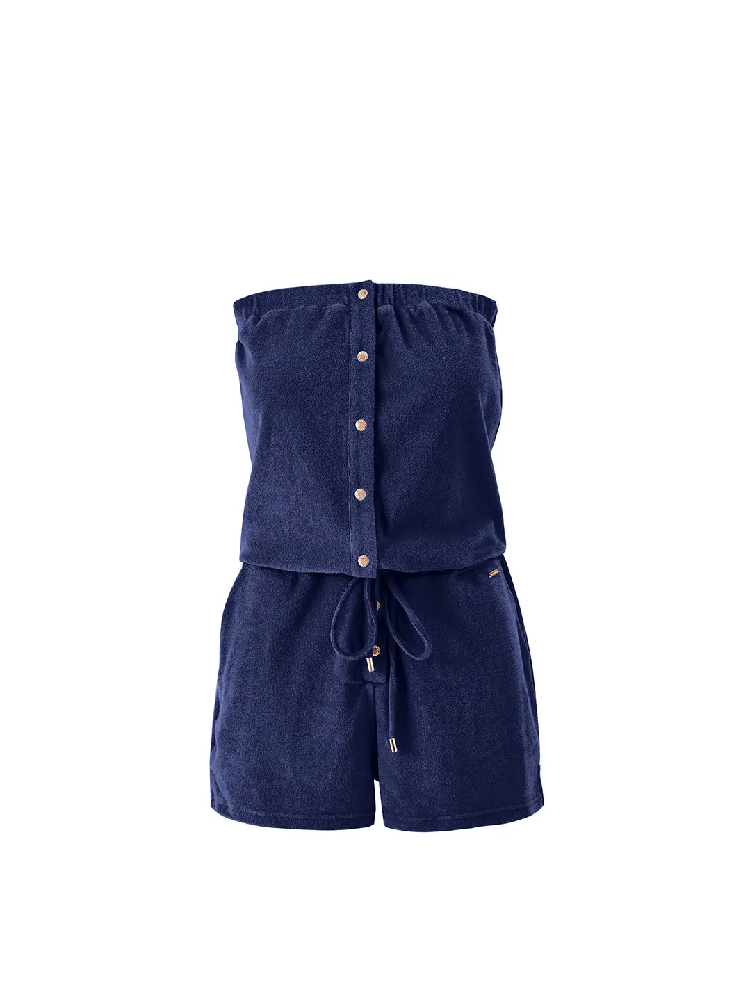 Exclusive Venus Navy Playsuit sold by Melissa Odabash