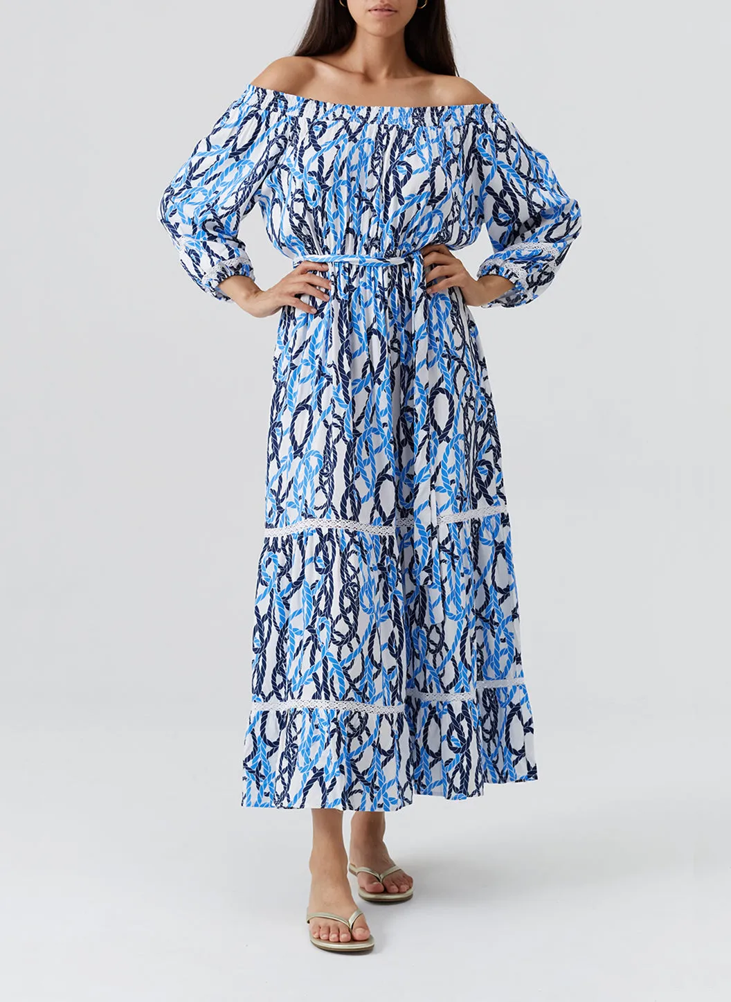 Exclusive Eclipse Nautical Rope Dress sold by Melissa Odabash product image thumbnail 4