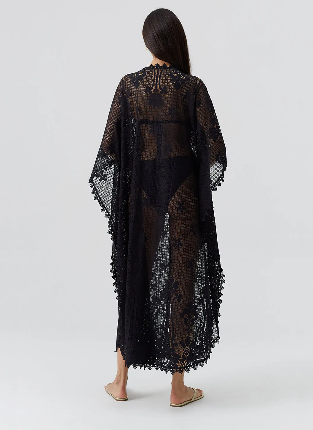 Exclusive Josephine Black Kaftan sold by Melissa Odabash product image thumbnail 3
