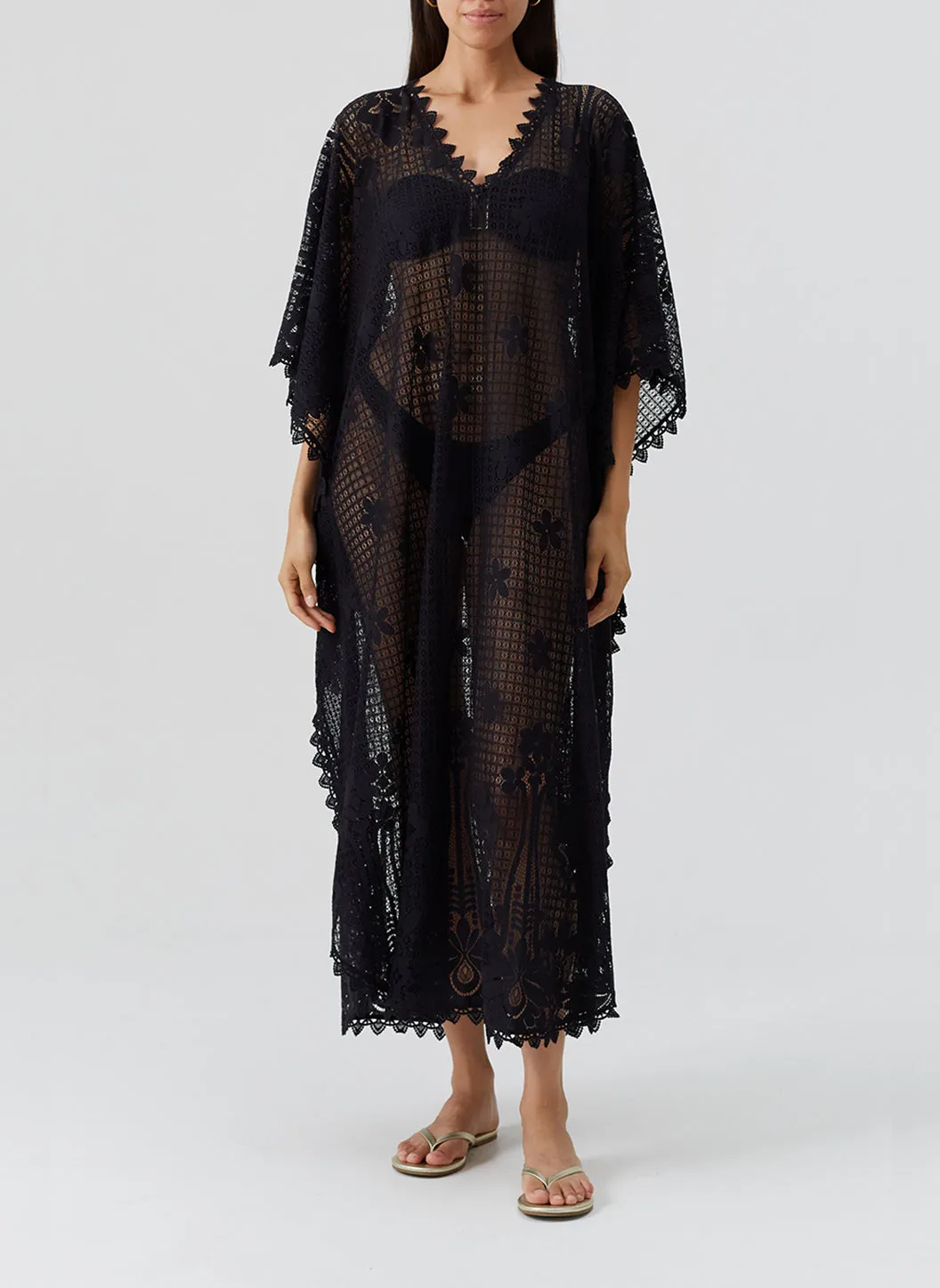 Exclusive Josephine Black Kaftan sold by Melissa Odabash product image thumbnail 2