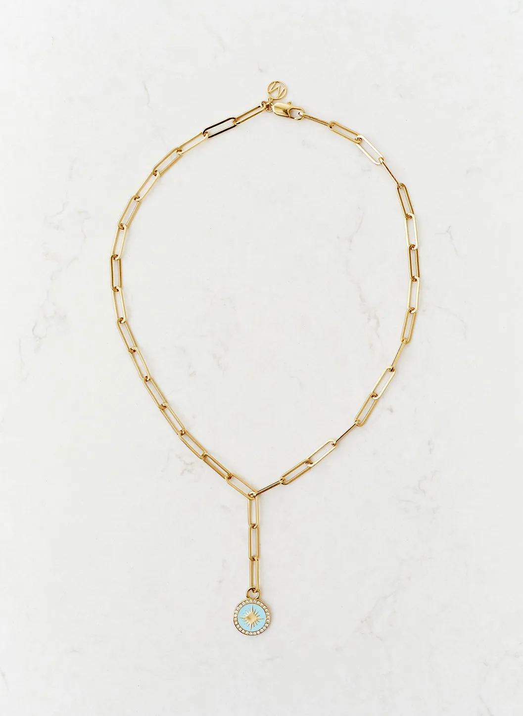 Gold Turquoise Charm Necklace sold by Melissa Odabash product image thumbnail 2