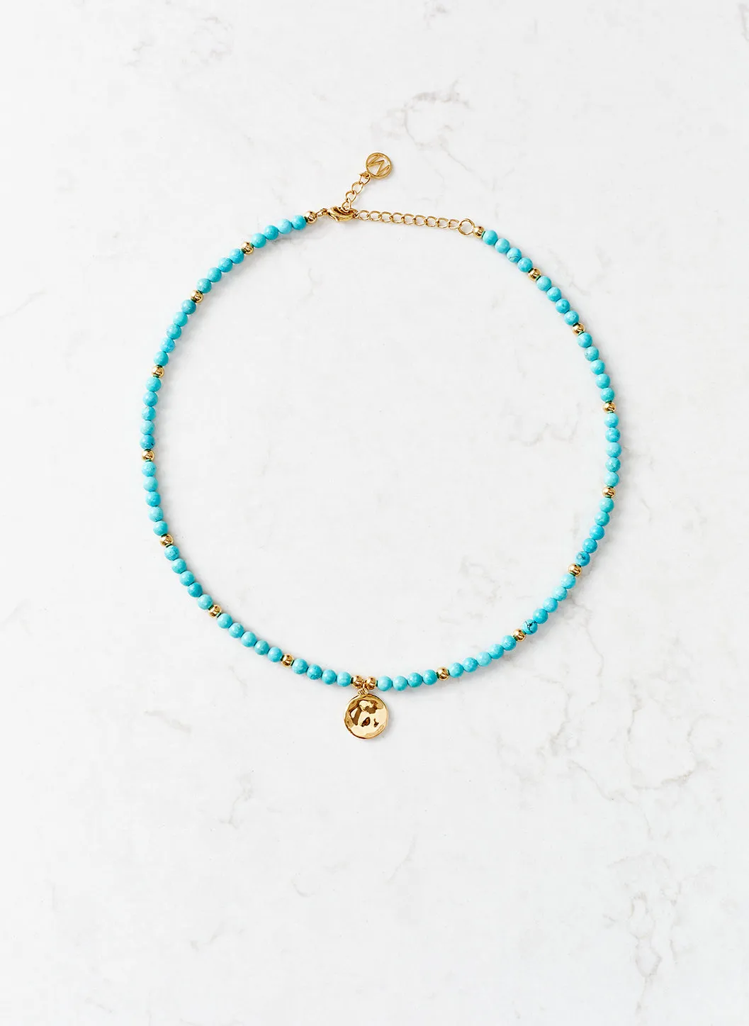 Turquoise Beaded Disc Necklace sold by Melissa Odabash product image thumbnail 2