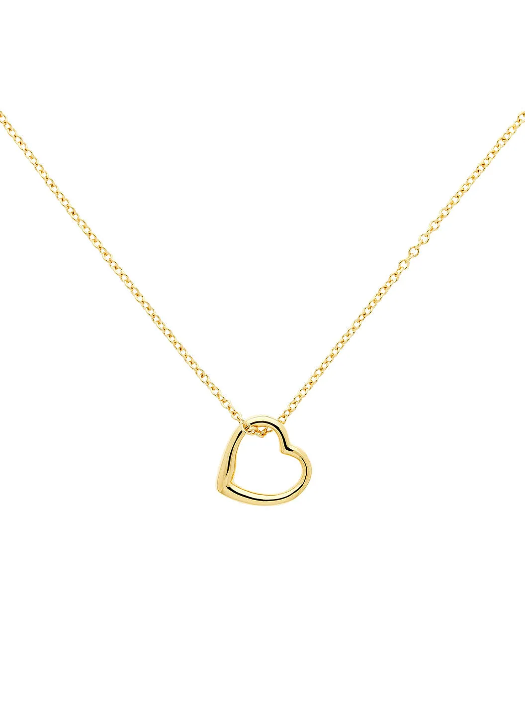 Gold Mini Heart Pendant Necklace sold by Melissa Odabash