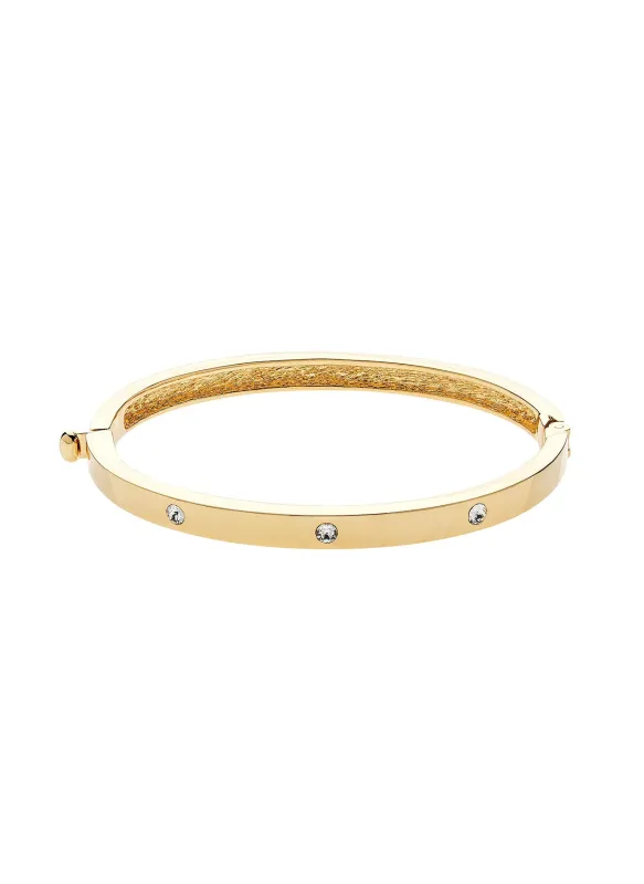 Gold Crystal Bangle sold by Melissa Odabash