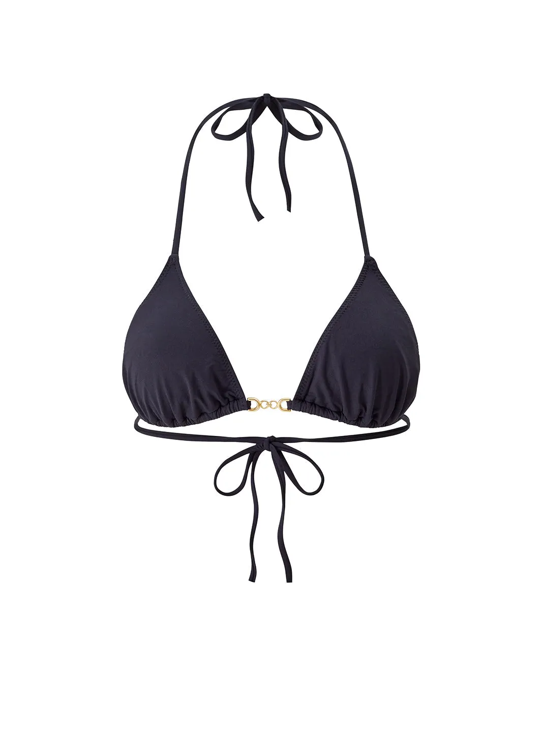 Monza Black Bikini Top sold by Melissa Odabash