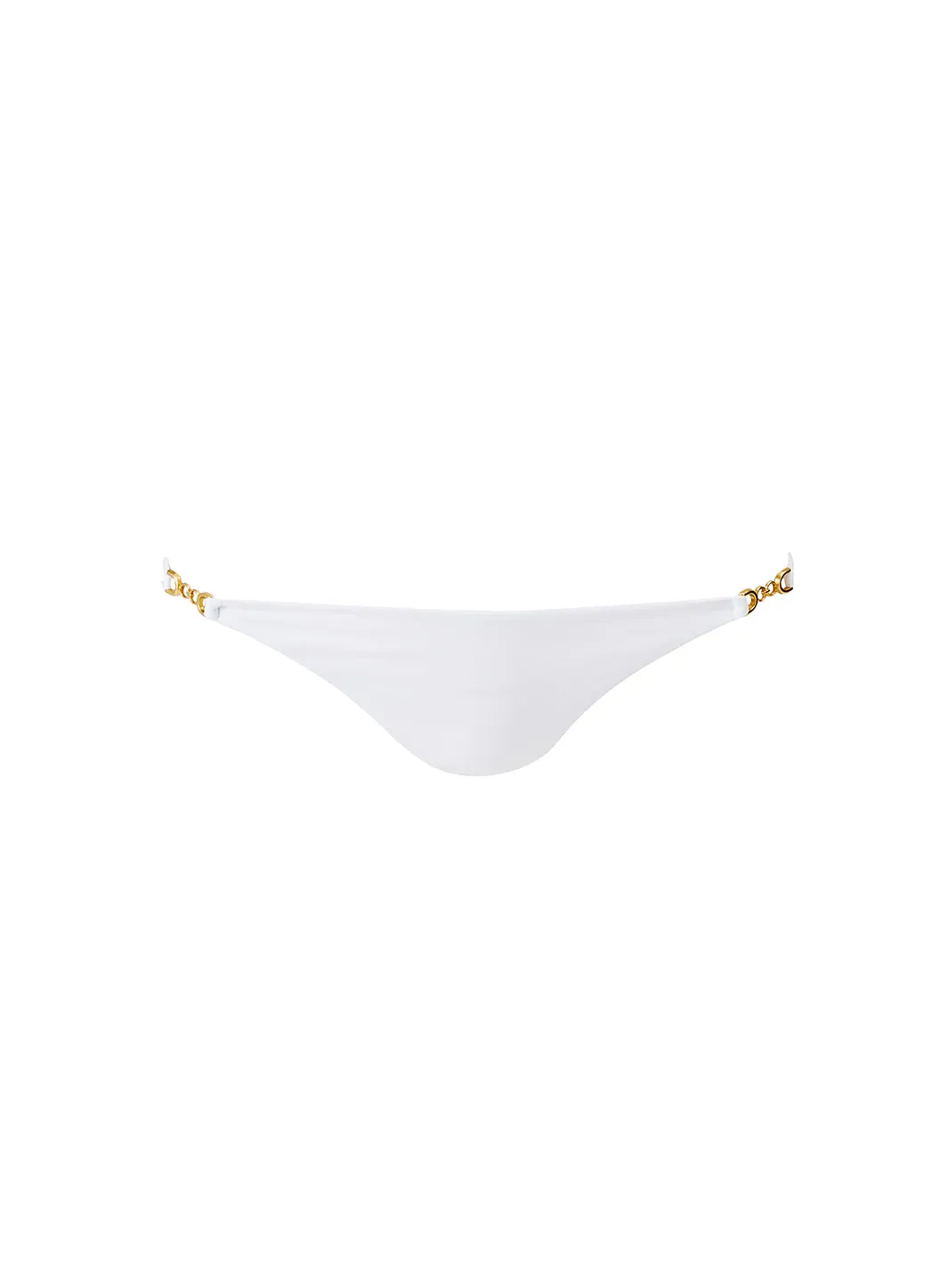 Monza White Bikini Bottom sold by Melissa Odabash