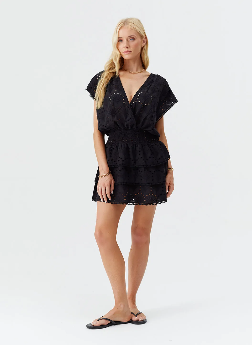 Jess Black Dress sold by Melissa Odabash product image thumbnail 5