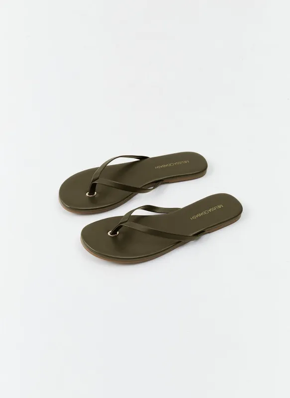 Sandals Olive sold by Melissa Odabash