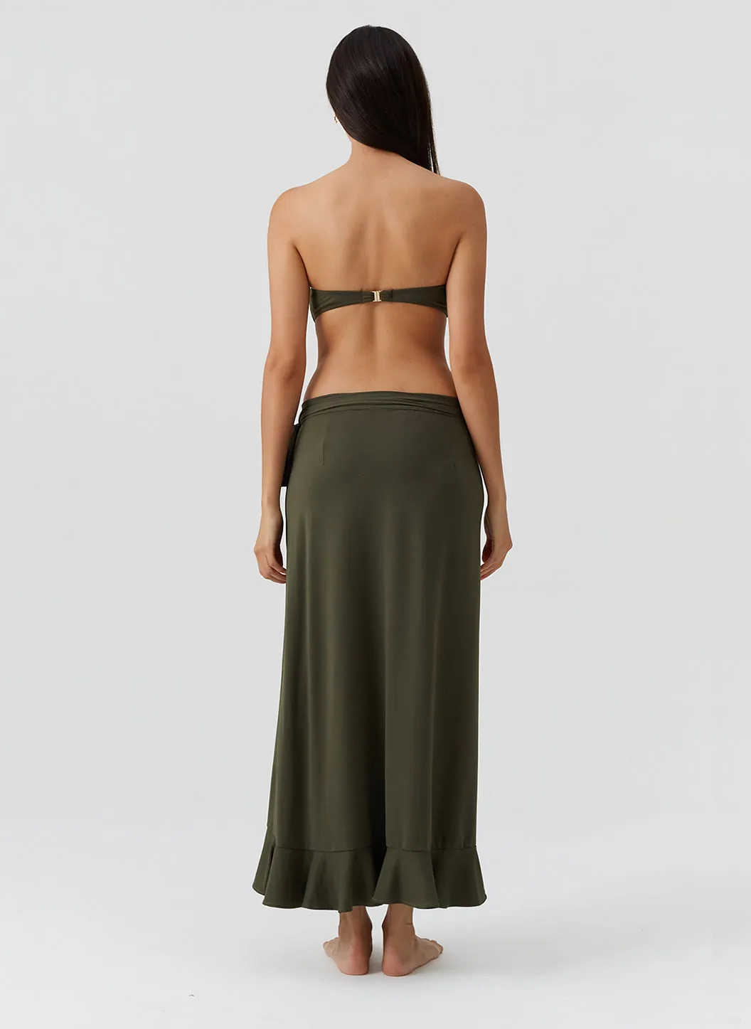 Cassidy Olive Skirt sold by Melissa Odabash product image thumbnail 4