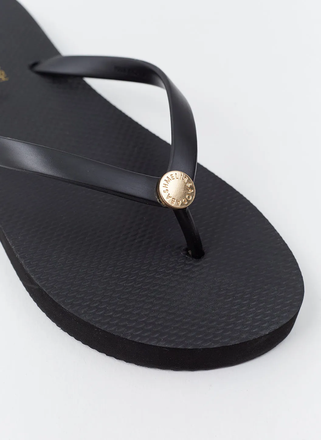 Rubber Black Flip Flops sold by Melissa Odabash product image thumbnail 3