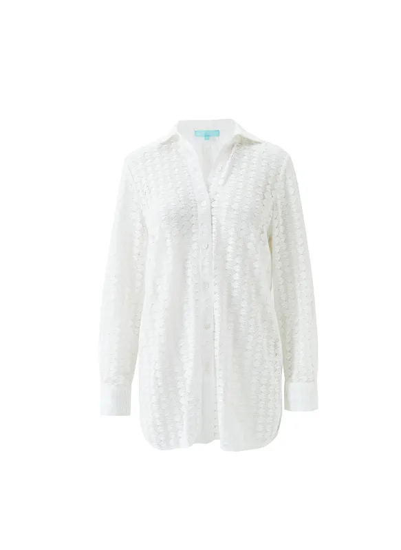 Daria White Shirt sold by Melissa Odabash