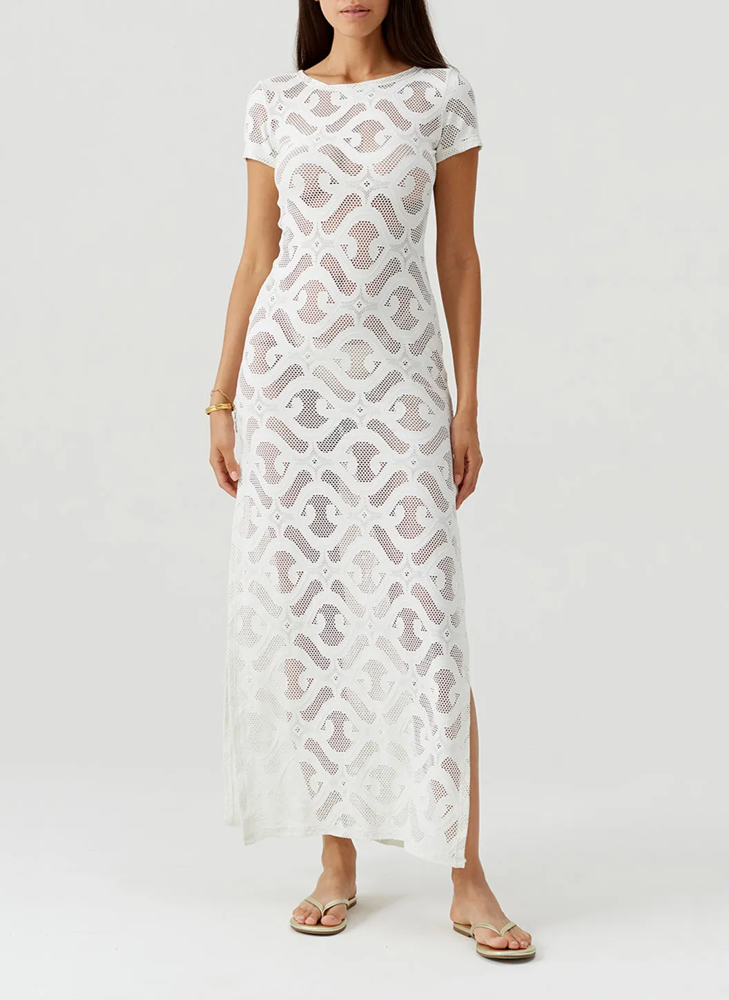 Briony Ivory Dress sold by Melissa Odabash product image thumbnail 4