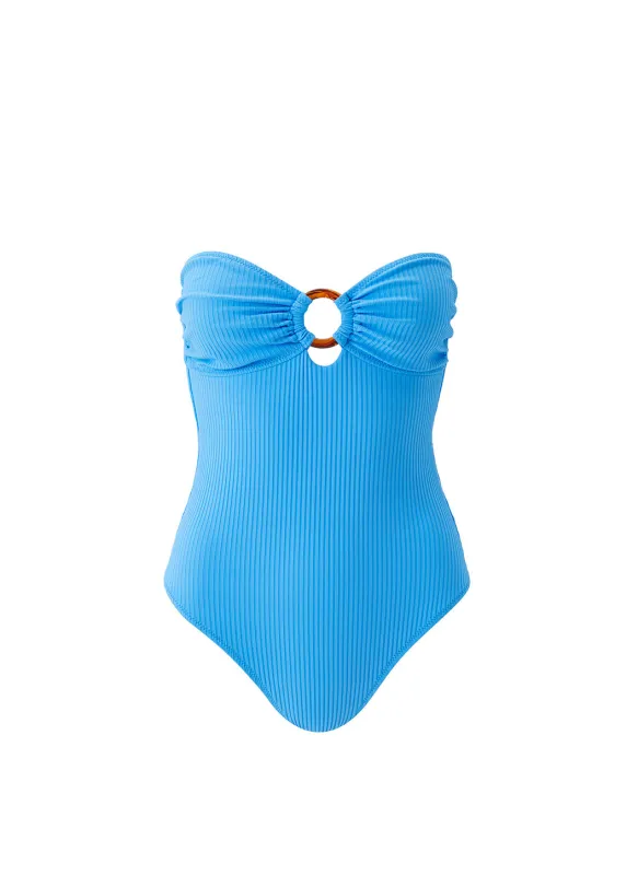 Cozumel Ocean Ribbed Swimsuit made by Melissa Odabash