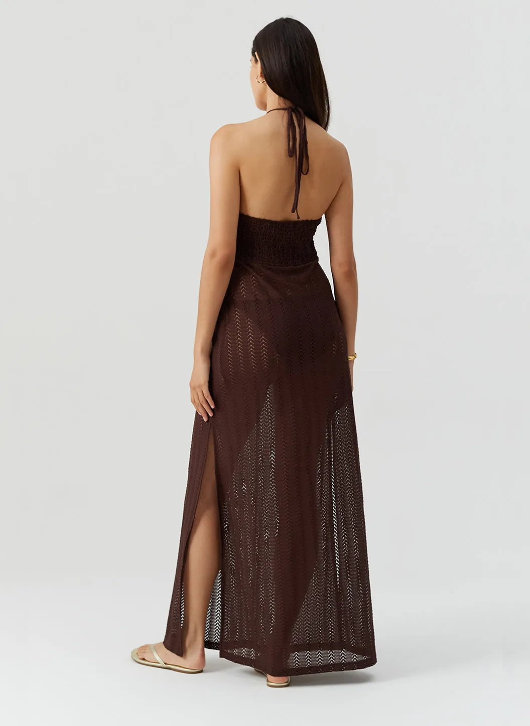 Harriet Brown Dress sold by Melissa Odabash product image thumbnail 4