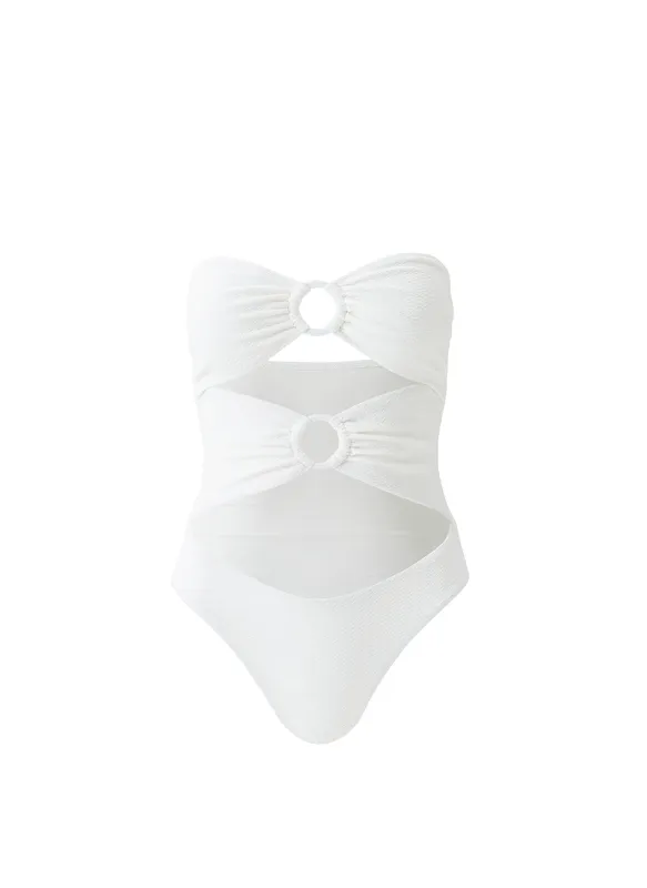 Alicante Mazy White Swimsuit sold by Melissa Odabash