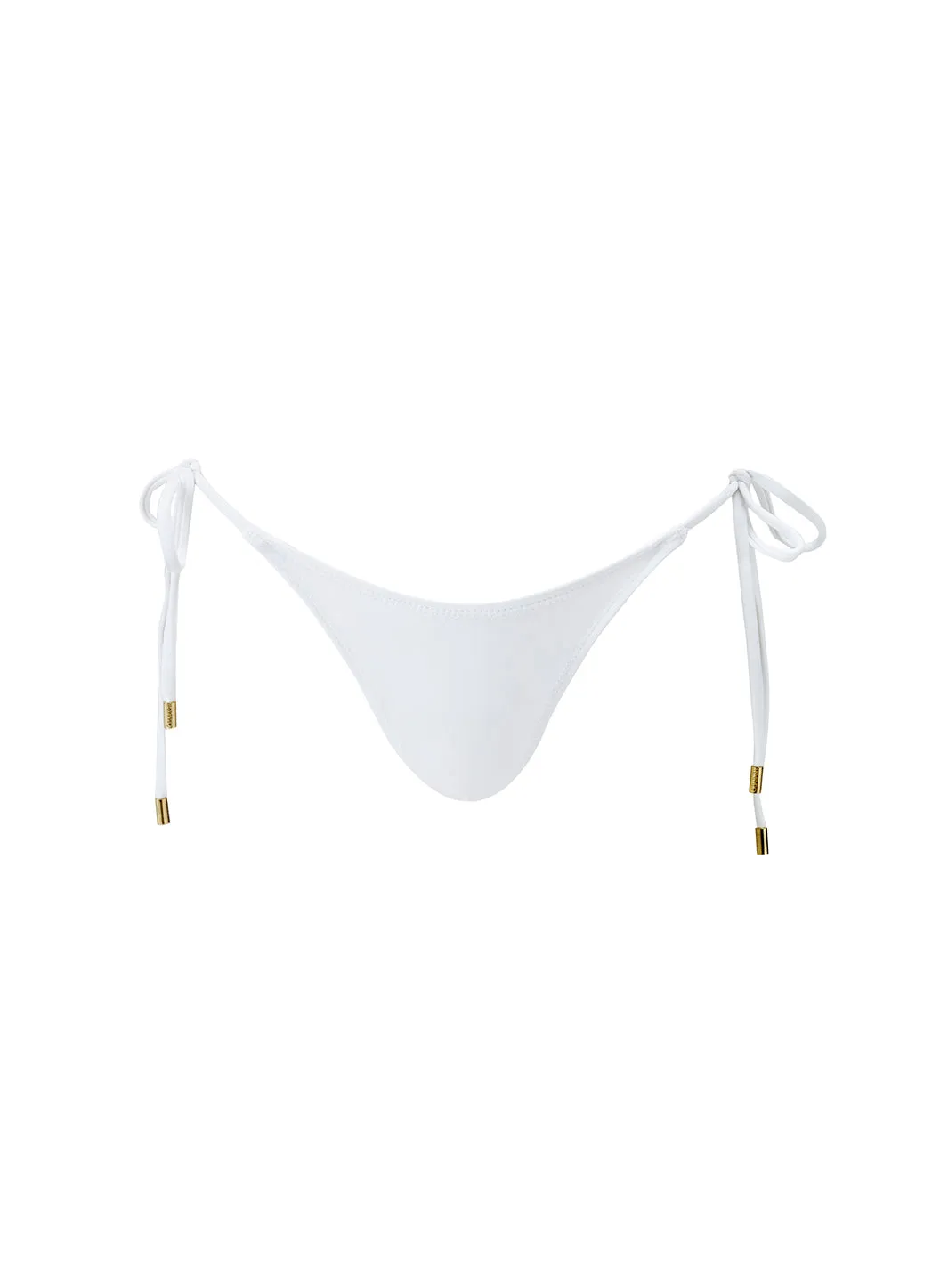 Girona White Bikini Bottom sold by Melissa Odabash