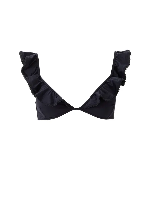 Pompano Black Bikini Top made by Melissa Odabash