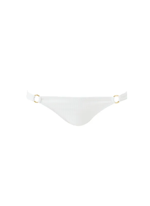 Montenegro Cream Ribbed Bikini Bottom sold by Melissa Odabash
