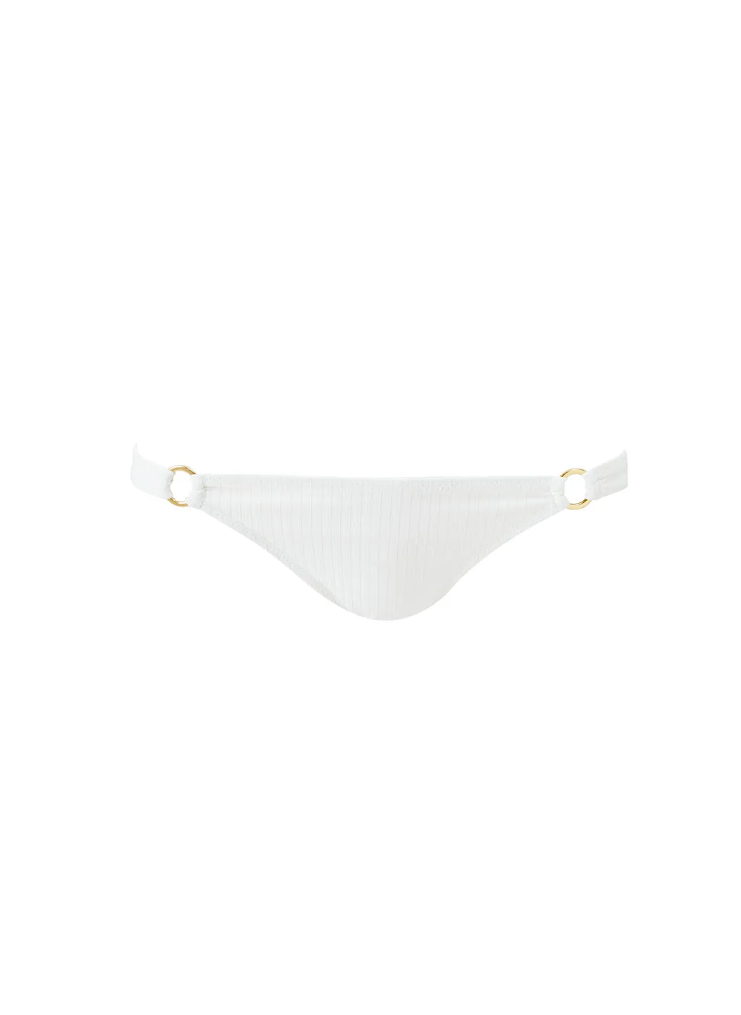 Montenegro Cream Ribbed Bikini Bottom sold by Melissa Odabash