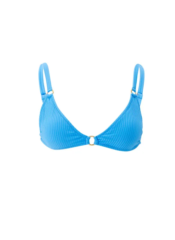 Montenegro Ocean Ribbed Bikini Top sold by Melissa Odabash