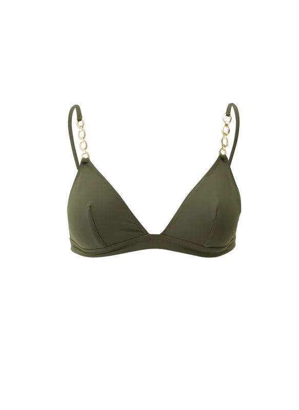 Mexico Olive Bikini Top sold by Melissa Odabash