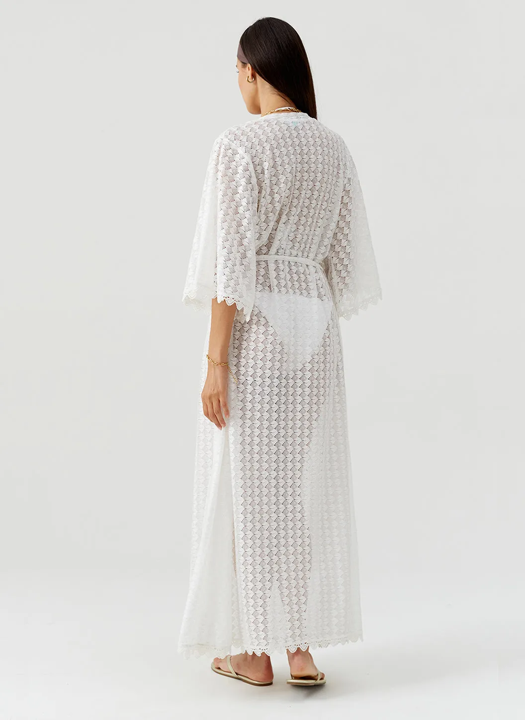 Tali White Kaftan sold by Melissa Odabash product image thumbnail 5