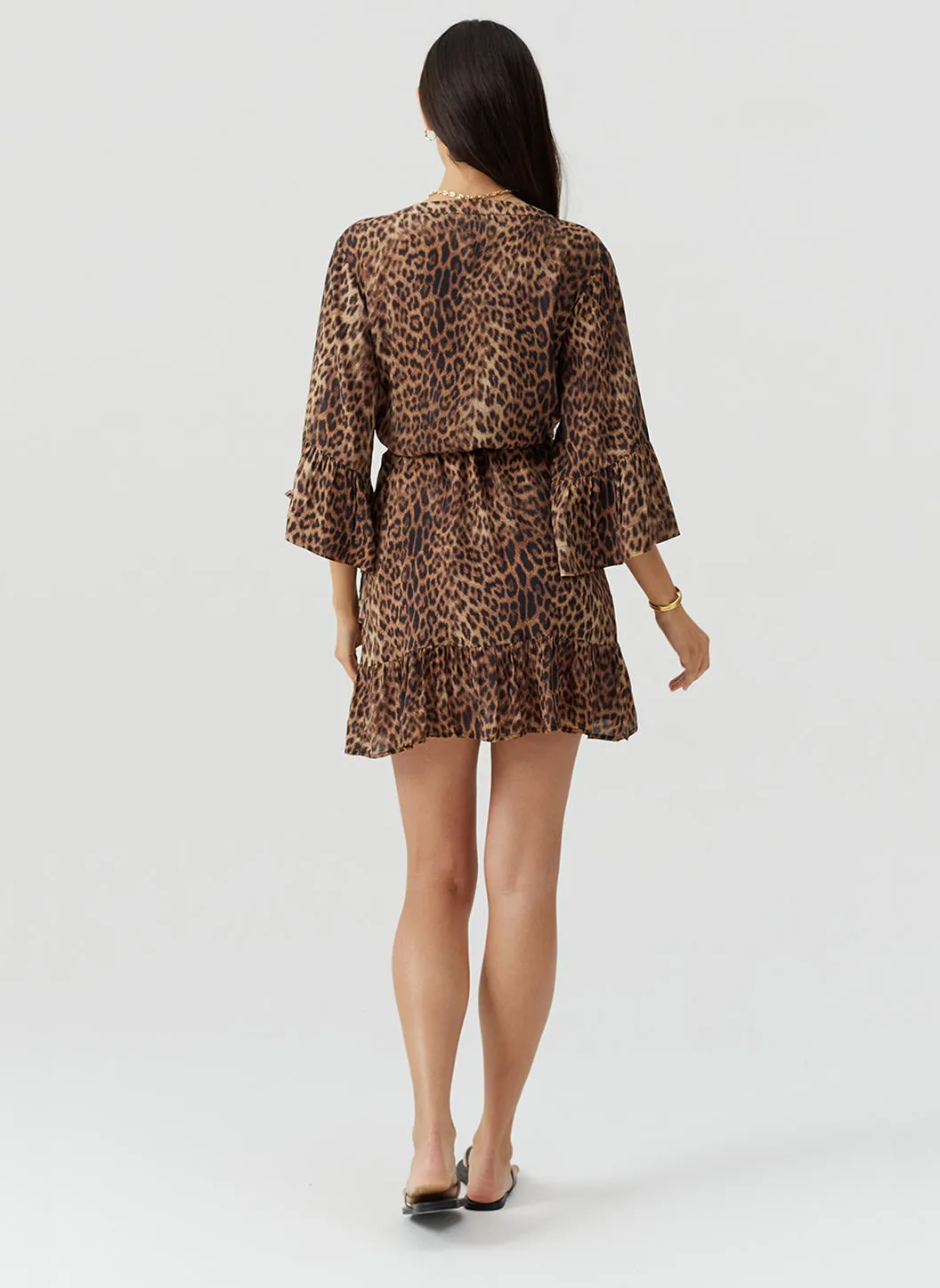 Tegan Cheetah Dress sold by Melissa Odabash product image thumbnail 4