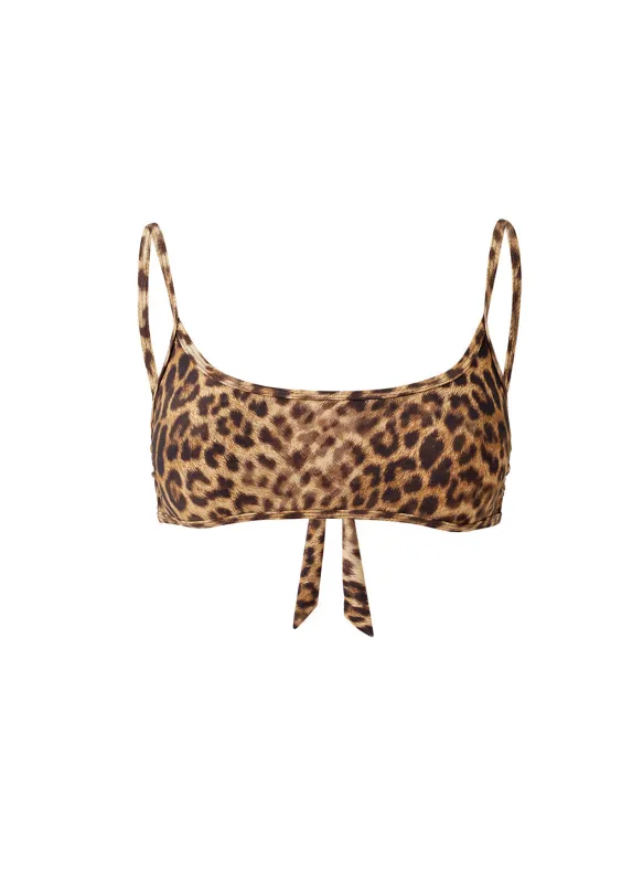 Cassis Cheetah Bikini Top sold by Melissa Odabash