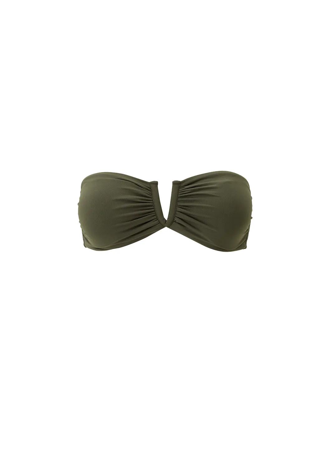 Alba Olive Bikini Top sold by Melissa Odabash