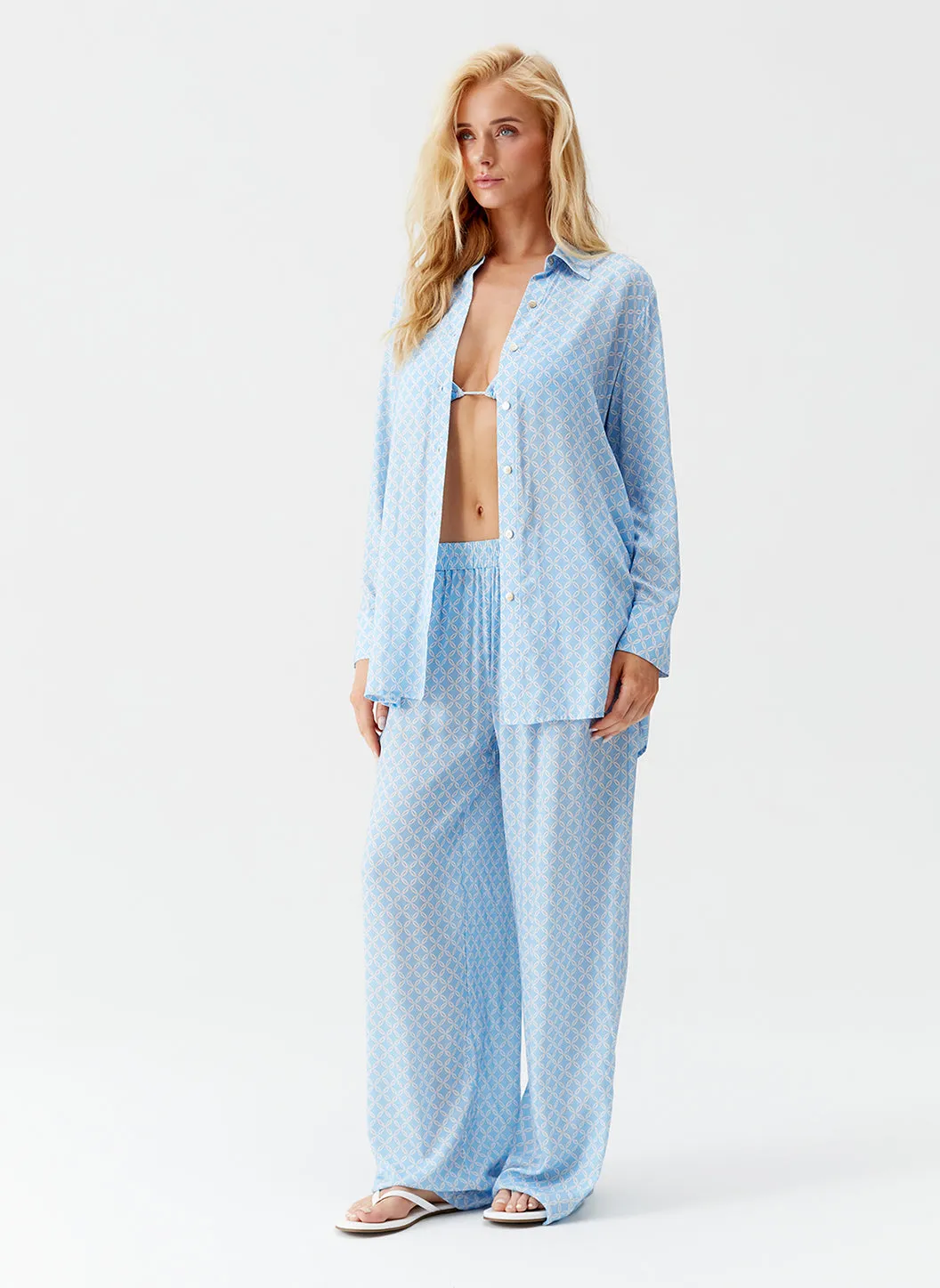 Olivia Lattice Trousers sold by Melissa Odabash product image thumbnail 3