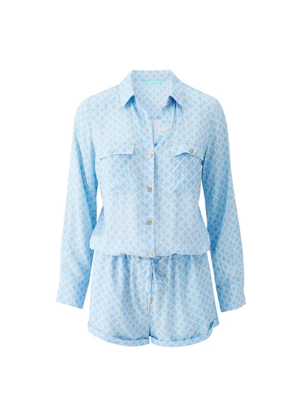 Chloe Lattice Playsuit sold by Melissa Odabash