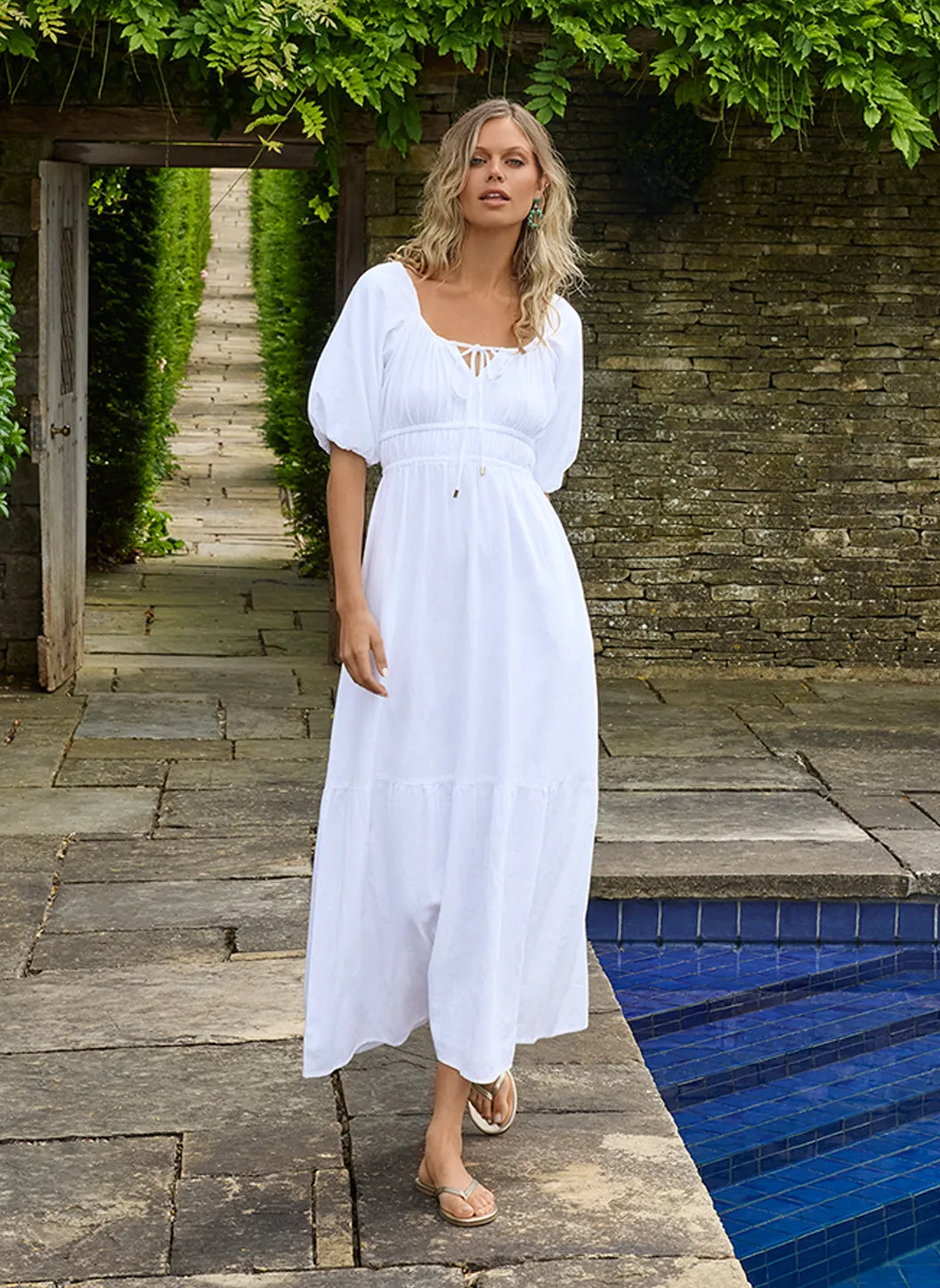 Eden White Dress sold by Melissa Odabash product image thumbnail 2