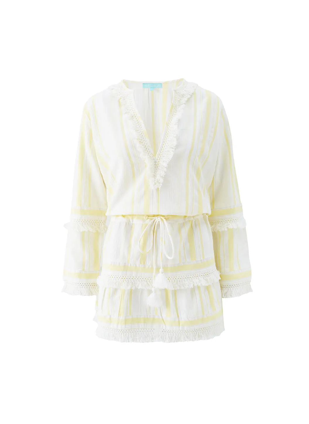 Exclusive Claudia Yellow Stripe Dress sold by Melissa Odabash