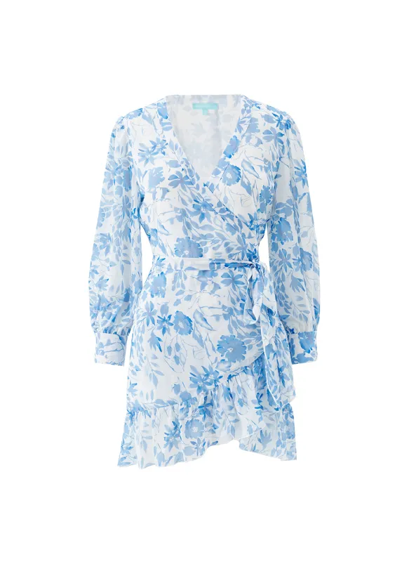 Tabitha Blue Floral Dress made by Melissa Odabash