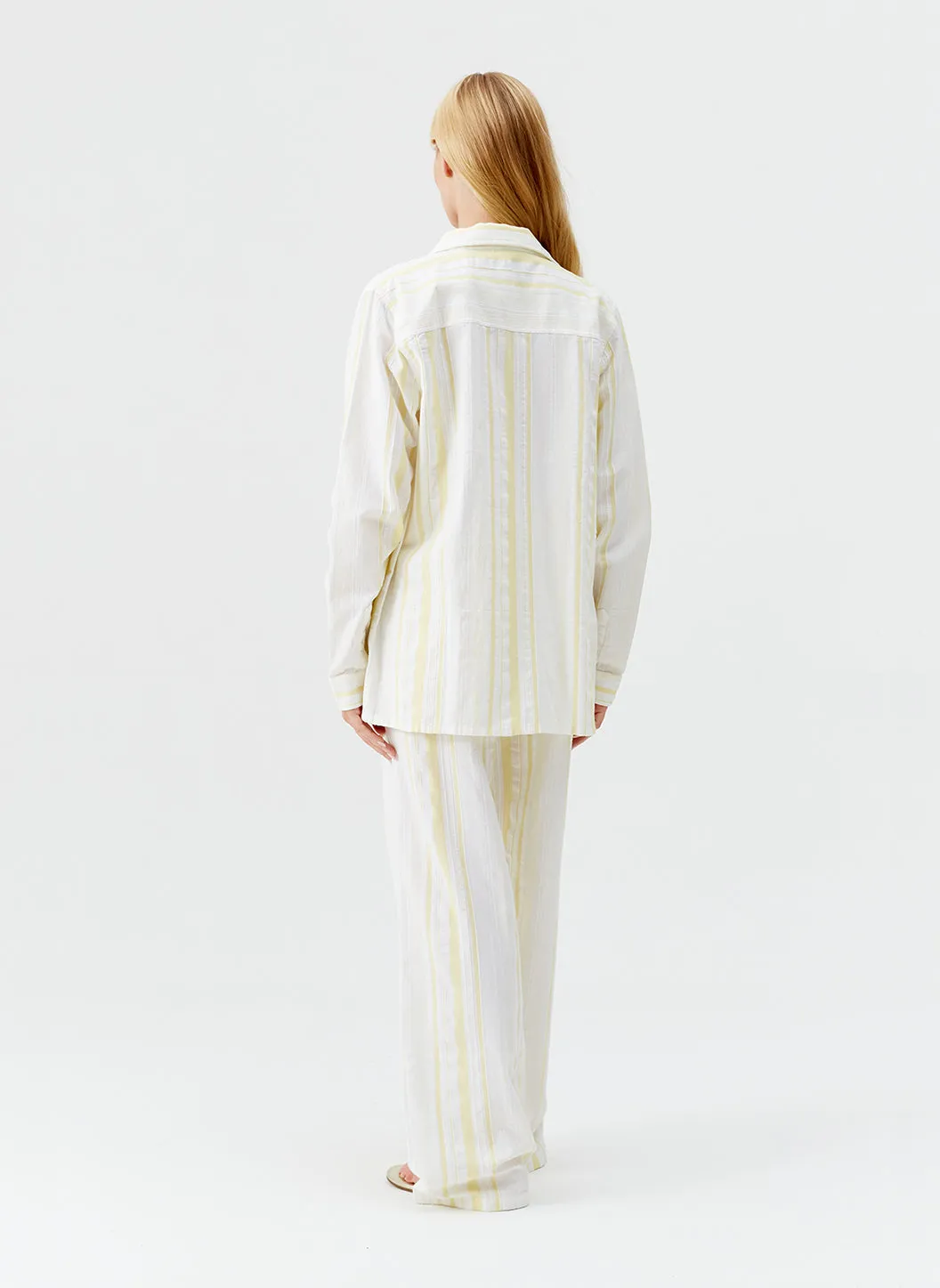 Tina Yellow Stripe Shirt sold by Melissa Odabash product image thumbnail 4