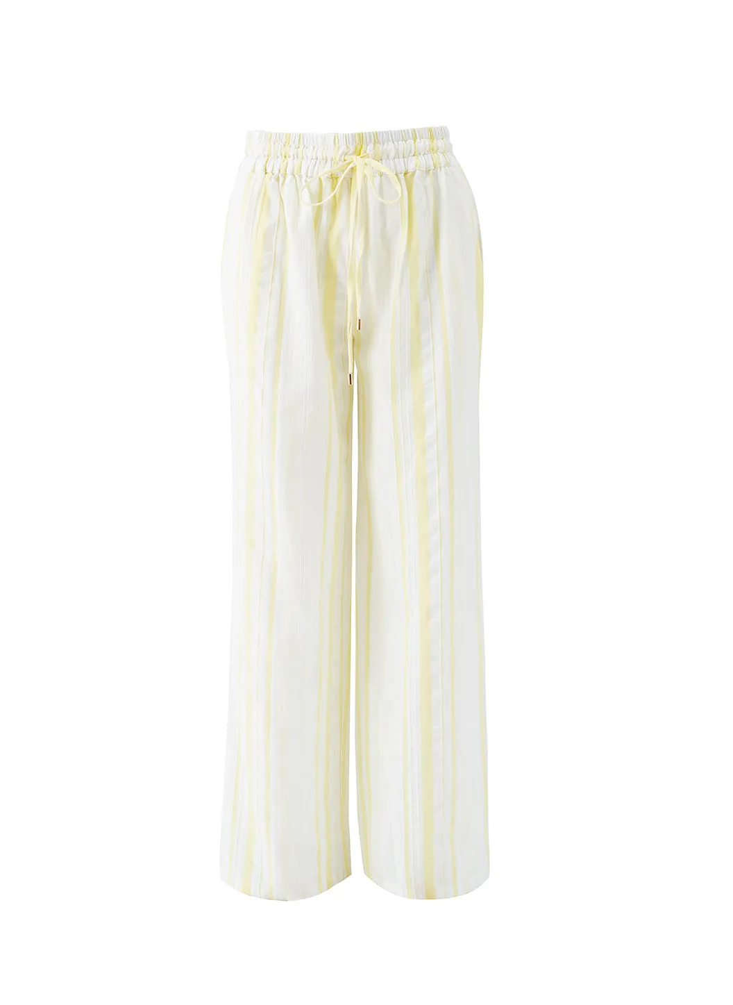 Krissy Yellow Stripe Trousers sold by Melissa Odabash