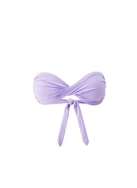 Martinique Lavender Bikini Top made by Melissa Odabash