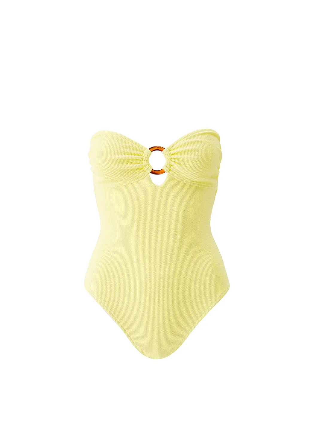 Barbuda Yellow Ridges Swimsuit sold by Melissa Odabash