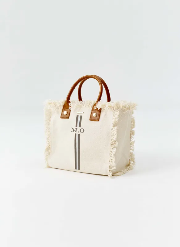 Porto Cervo Beige Taupe/White sold by Melissa Odabash