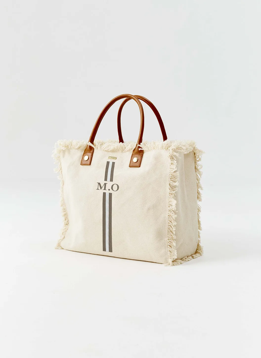 Cap Ferrat Beige Taupe/White sold by Melissa Odabash